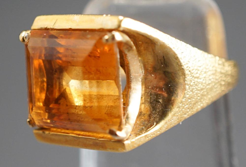 18-KARAT YELLOW-GOLD AND CITRINE