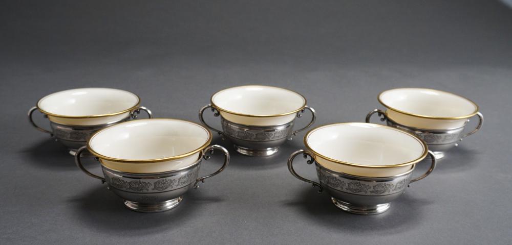 FIVE AMERICAN STERLING SILVER HOUSED