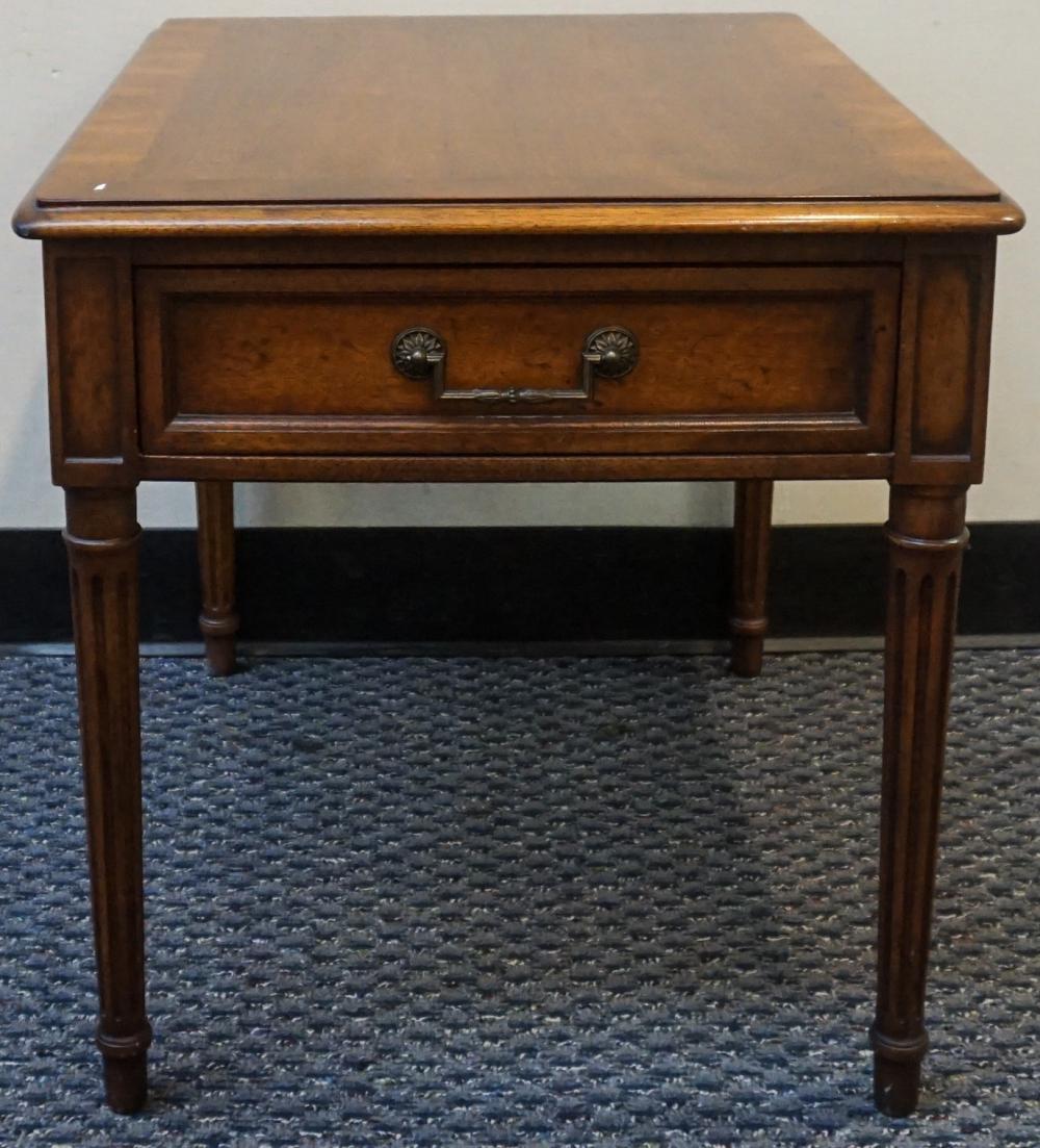 LOUIS XVI STYLE MAHOGANY BEDSIDE TABLE