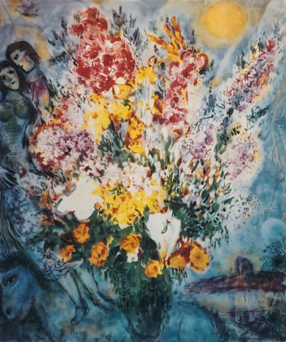 AFTER MARC CHAGALL, FLORAL BOUQUET,