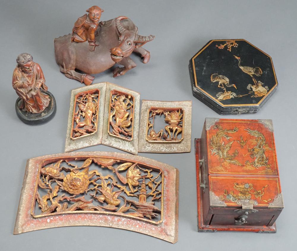 COLLECTION OF CHINESE PARCEL GILT
