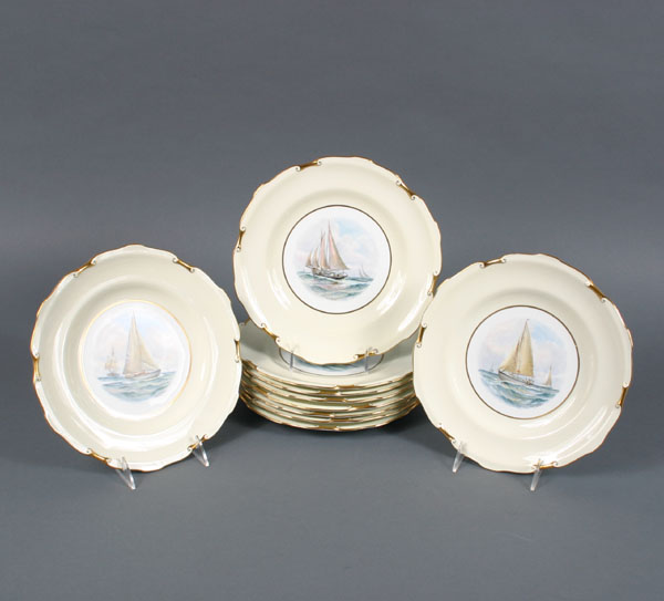 Crown Derby hand painted porcelain