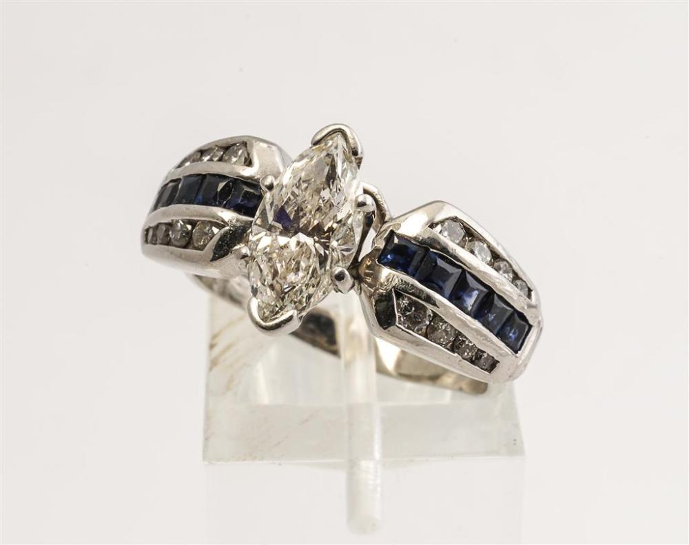 PLATINUM DIAMOND AND BLUE SAPPHIRE 32a559