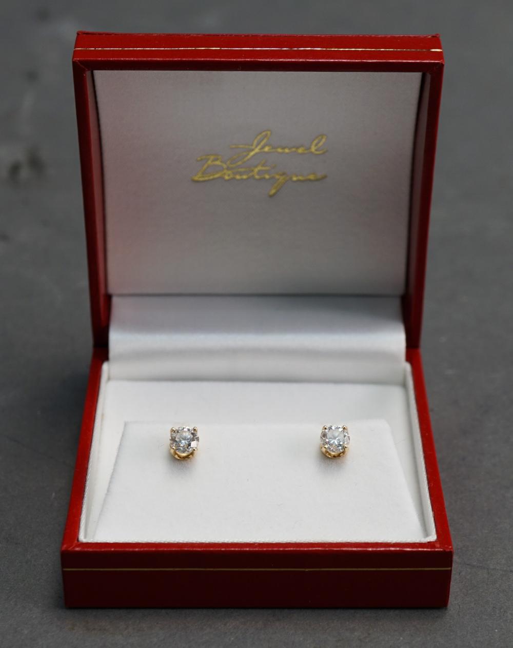 PAIR OF 14-KARAT YELLOW-GOLD AND