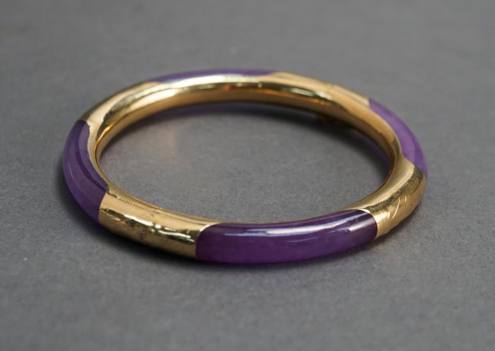 14-KARAT YELLOW-GOLD AND LAVENDAR