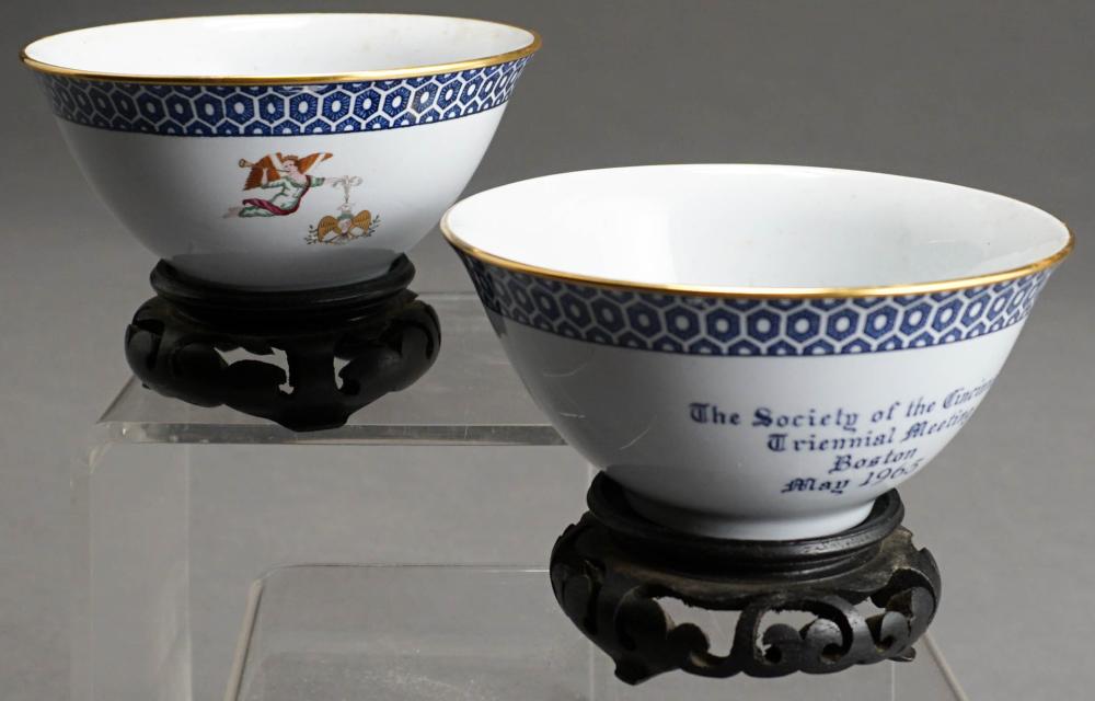 PAIR SPODE FOR SHREVE, CRUMP &