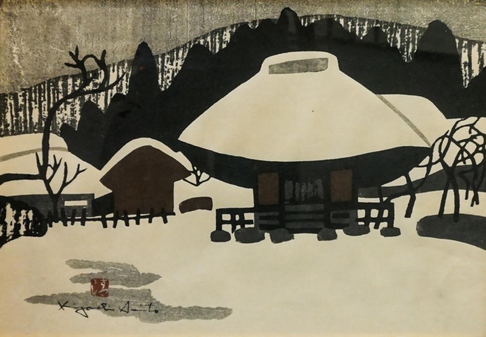 KIYOSHI SAITO, WINTER VILLAGE,