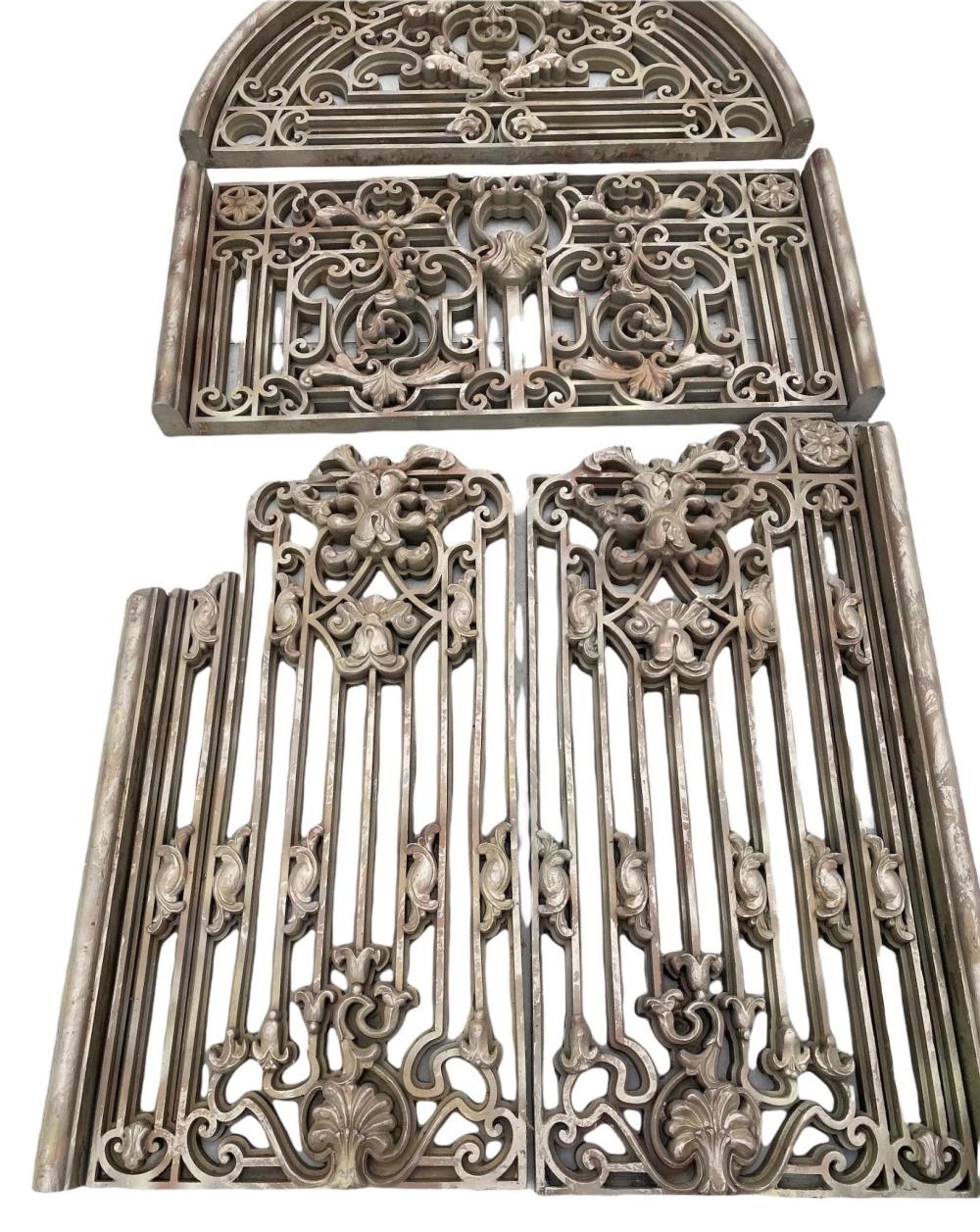 FIVE-PIECE GOTHIC STYLE SILVERED