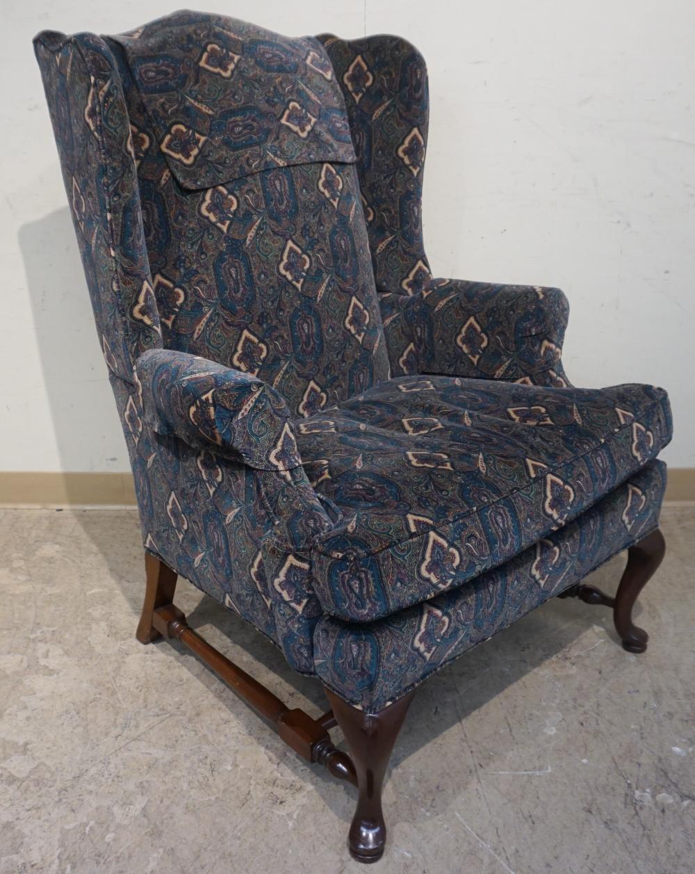 QUEEN ANNE STYLE MAHOGANY PAISLEY 32a6fa