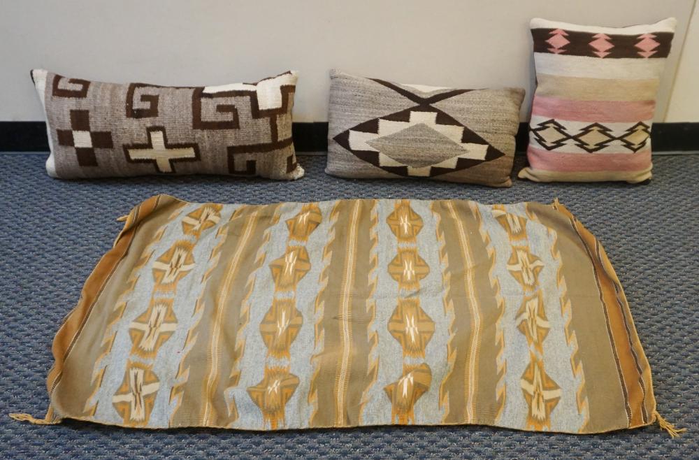 THREE NAVAJO THROW PILLOWS AND 32a700