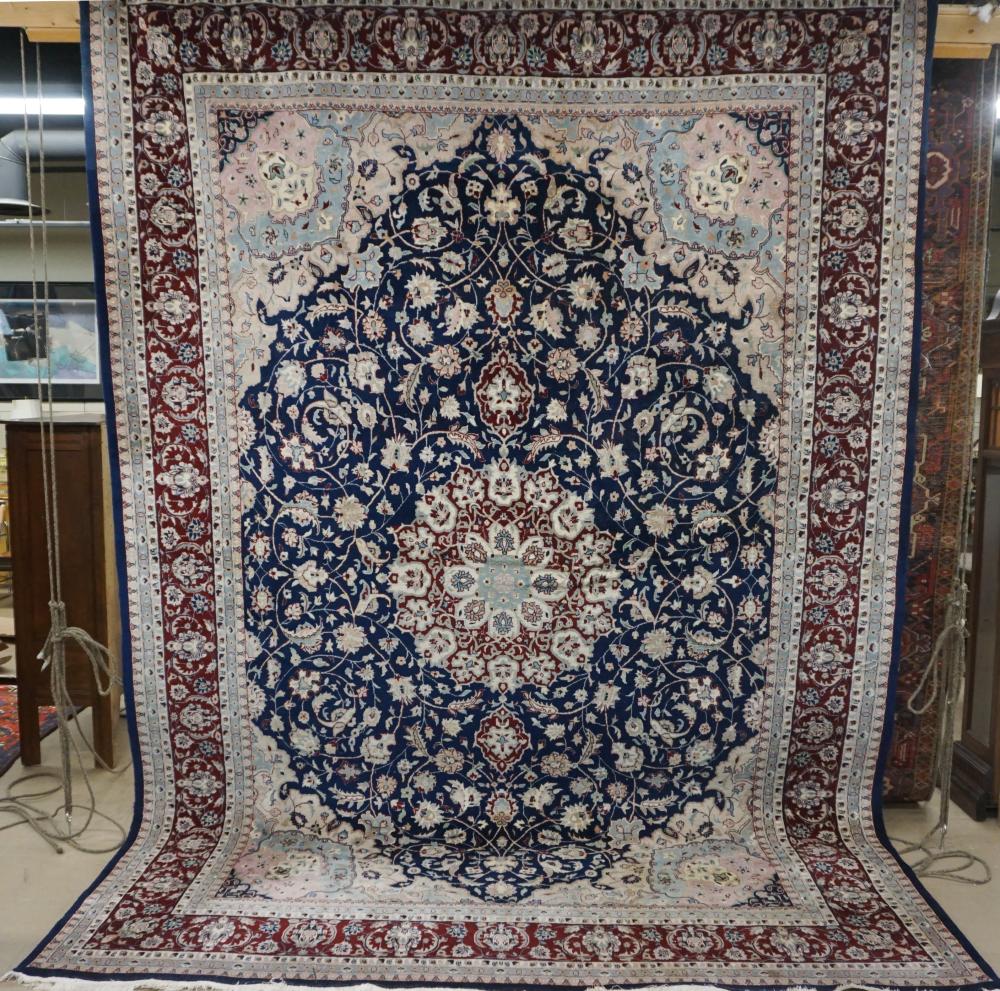 INDO TABRIZ RUG, 11 FT 10 IN X