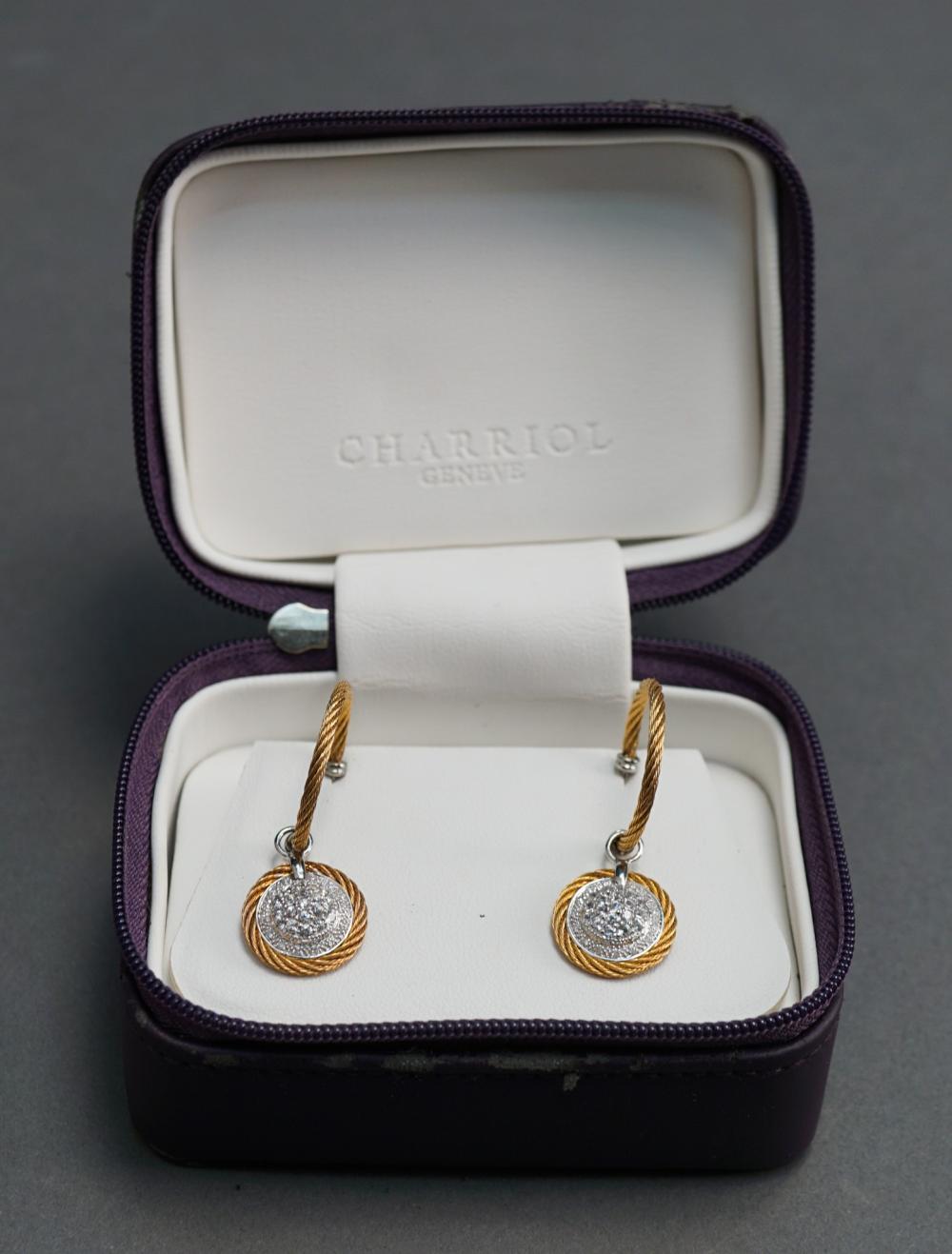 PAIR OF CHARRIOL CLASSIQUE 18 KARAT 32a77a