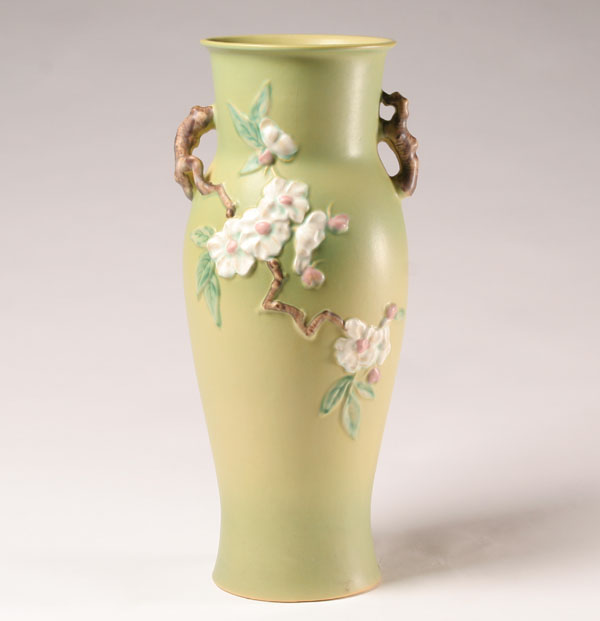 Roseville art pottery vase with