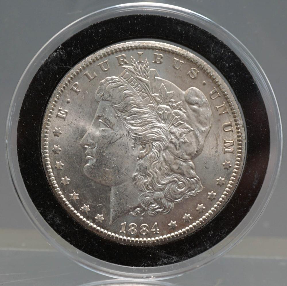 U S 1884 CARSON CITY MORGAN SILVER 32a7a2