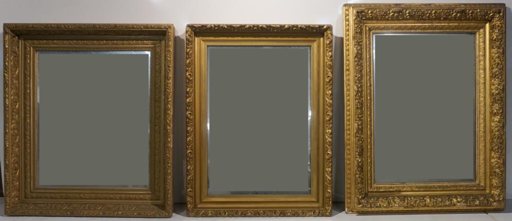 THREE AMERICAN GILT GESSO FRAMED 32a7dd