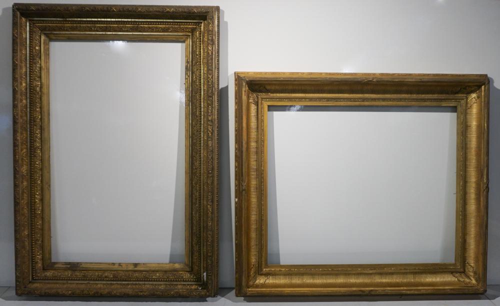 TWO FEDERAL STYLE GILT GESSO FRAMES  32a80a