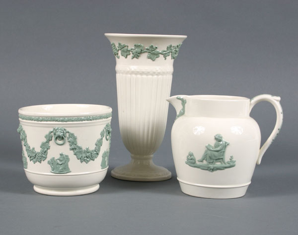 Wedgwood Etruria porcelain; pitcher,