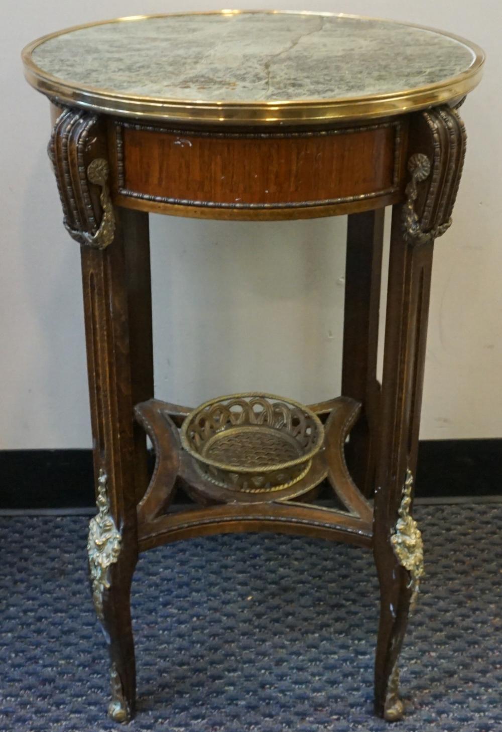 LOUIS XV STYLE BRASS MOUNTED WOOD 32a888