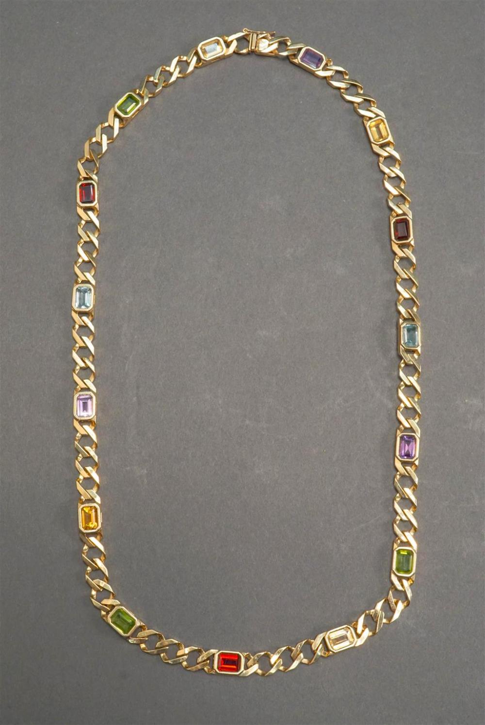 14-KARAT YELLOW-GOLD MULTI-COLOR