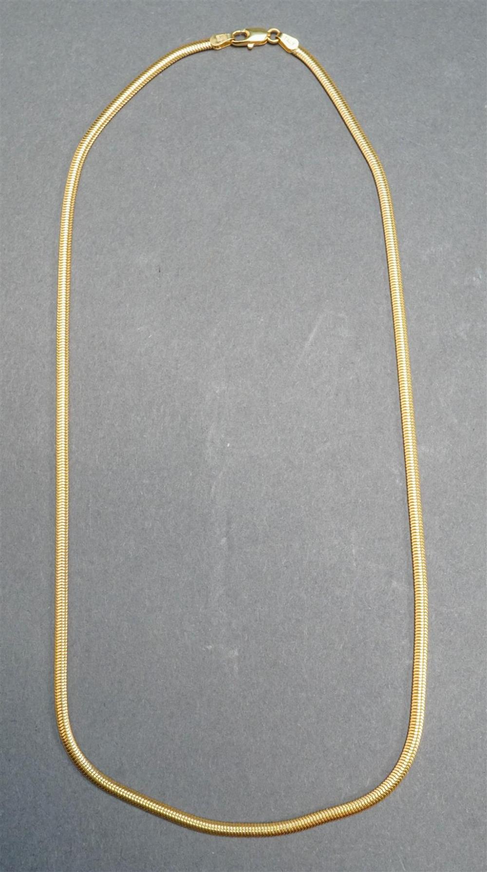 ITALIAN 14 KARAT YELLOW GOLD NECKLACE  3281ba