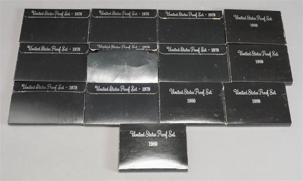 COLLECTION WITH 13 U.S. PROOF SETS (4-1978,