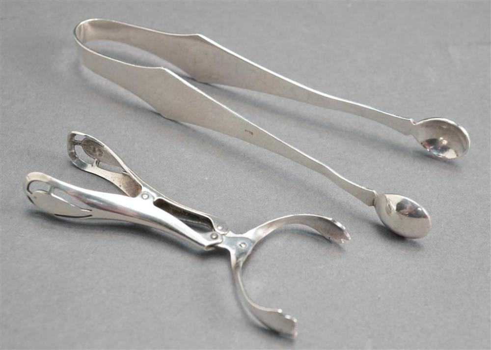 STERLING SILVER SUGAR TONGS AND MECHANICAL
