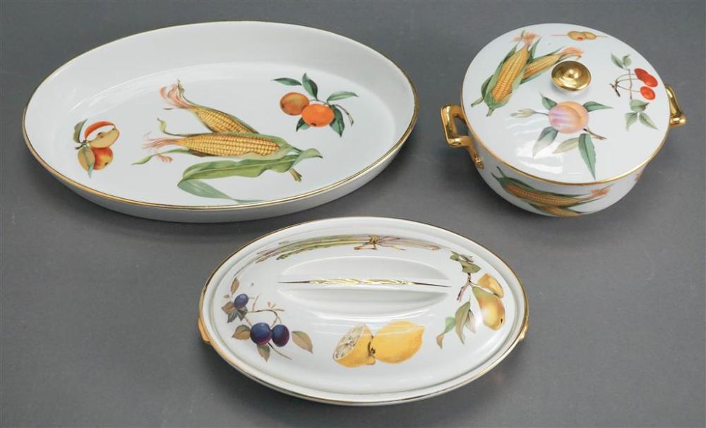 THREE ROYAL WORCESTER OVEN PROOF 32824e
