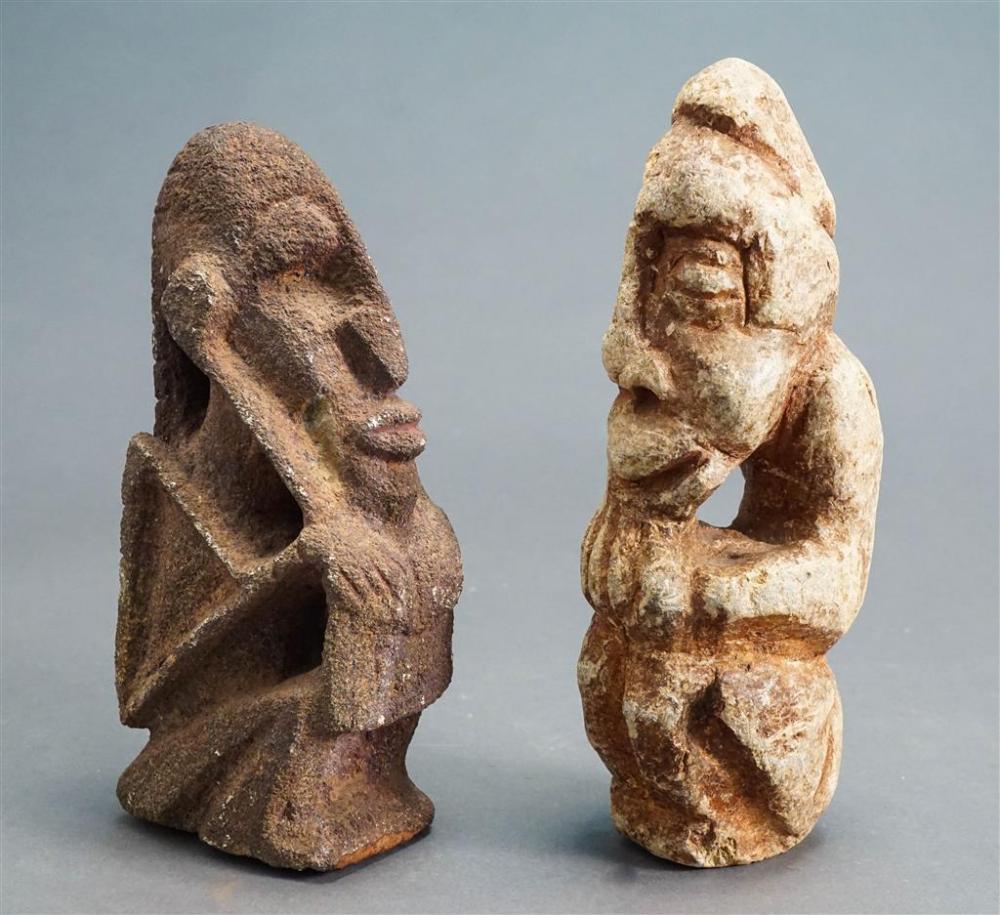 TWO AFRICAN CARVED STONE FIGURES 328257