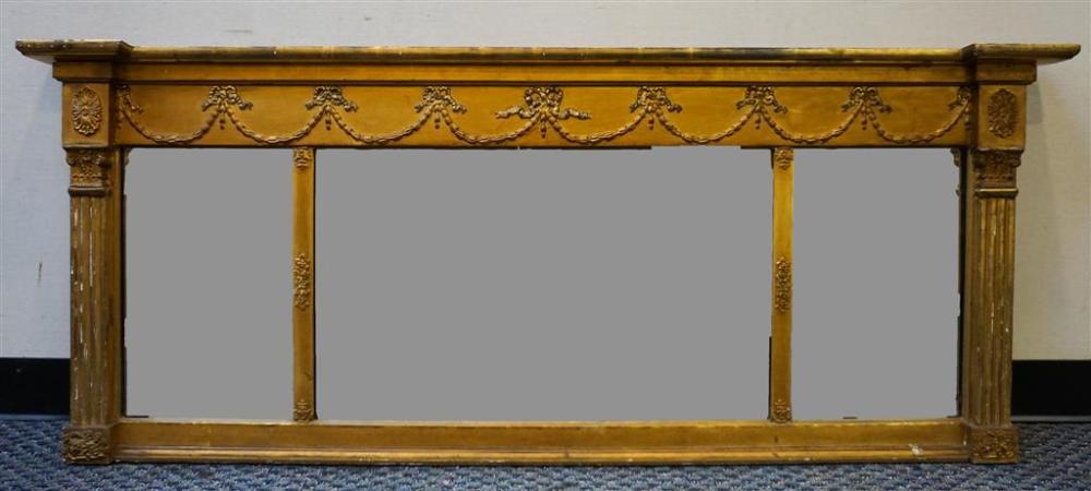 CLASSICAL STYLE GILTWOOD OVER-MANTLE