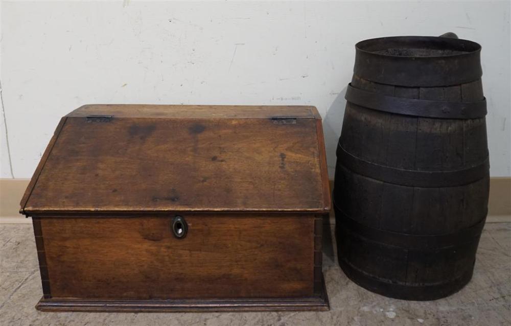 LIFT-FRONT DOCUMENT CHEST AND IRON