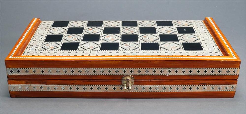 INDIAN MOTHER OF PEARL INLAID FOLDING 3282c5