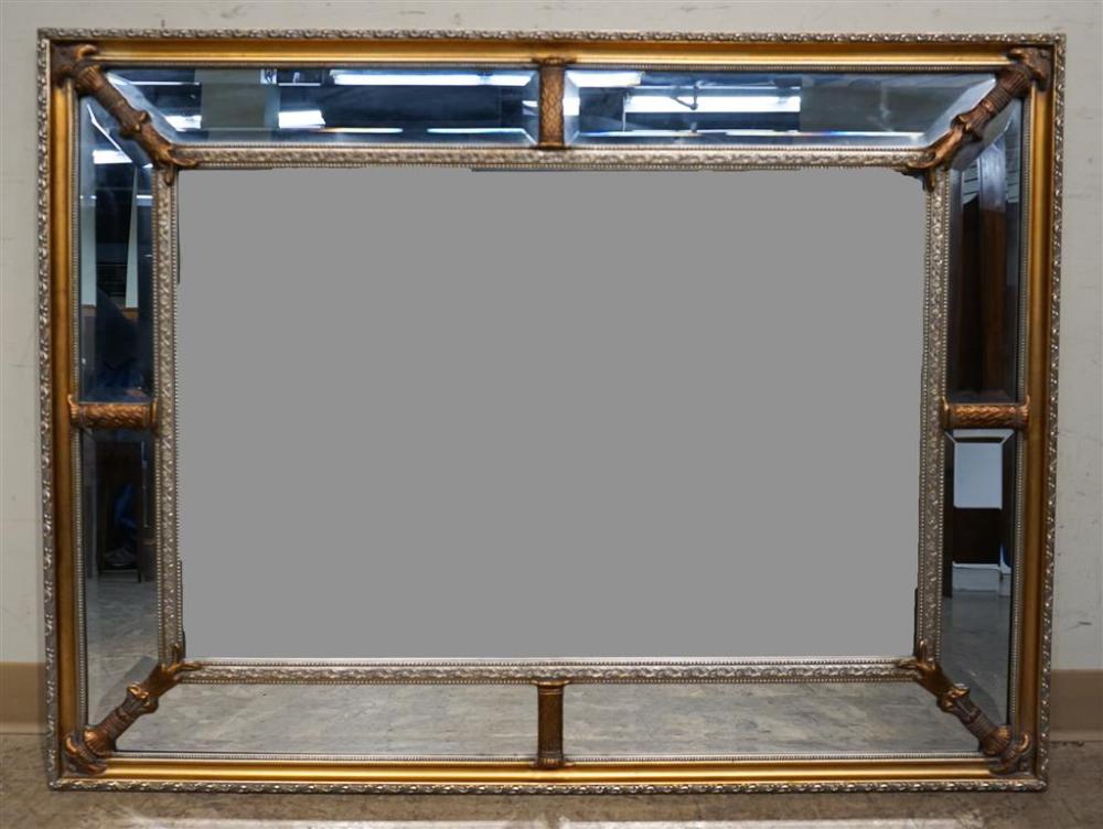 SILVERED AND GILT PAINTED FRAME