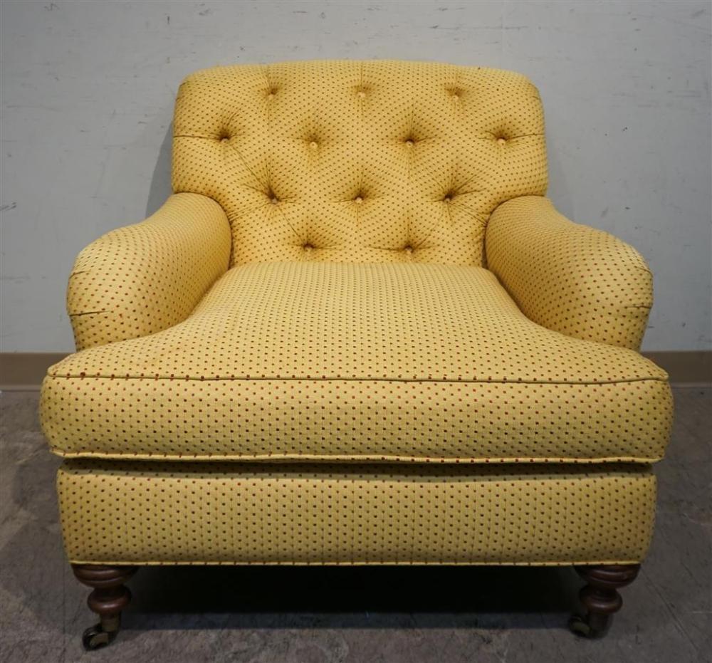 CONTEMPORARY YELLOW UPHOLSTERED