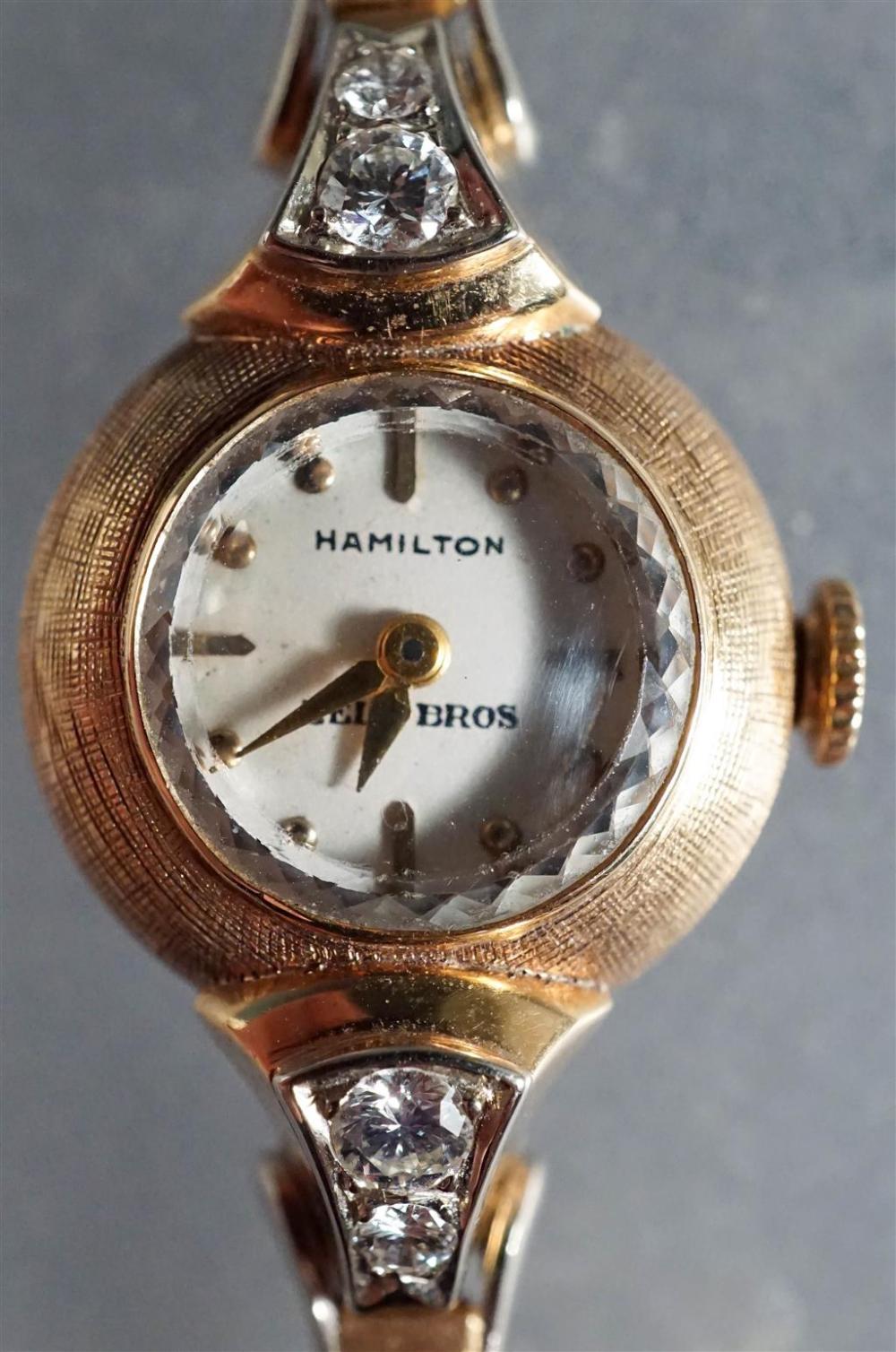 LADIES' HAMILTON 14-KARAT YELLOW-GOLD