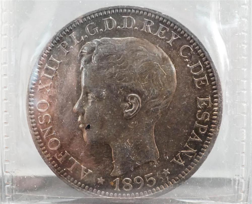 PUERTO RICO ALFONSO XIII 1895 1-PESO