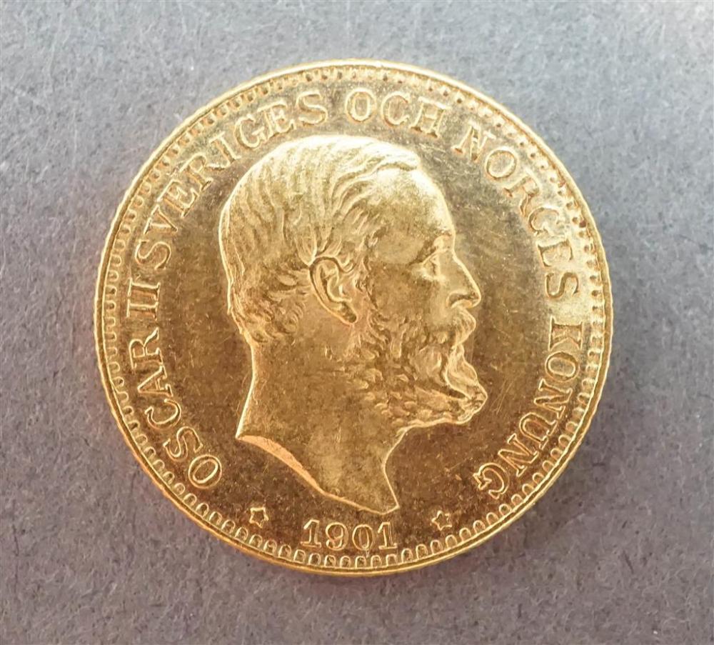 SWEDISH OSCAR II 1901 10-KRONOR