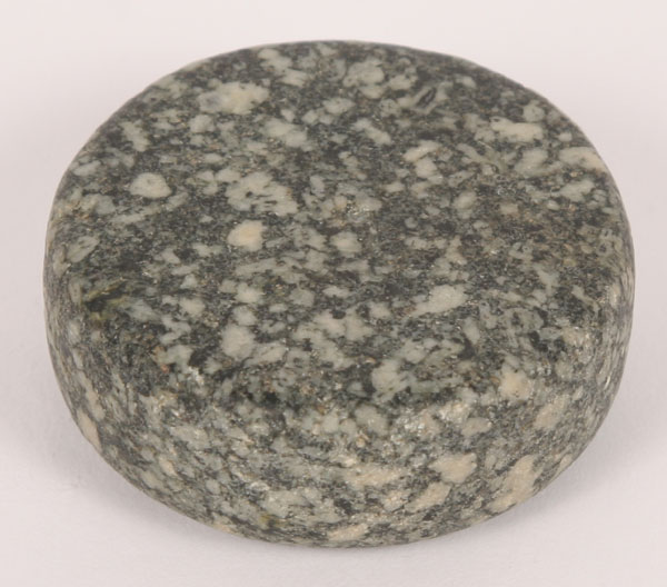 Miniature biscuit discoidal; granite.