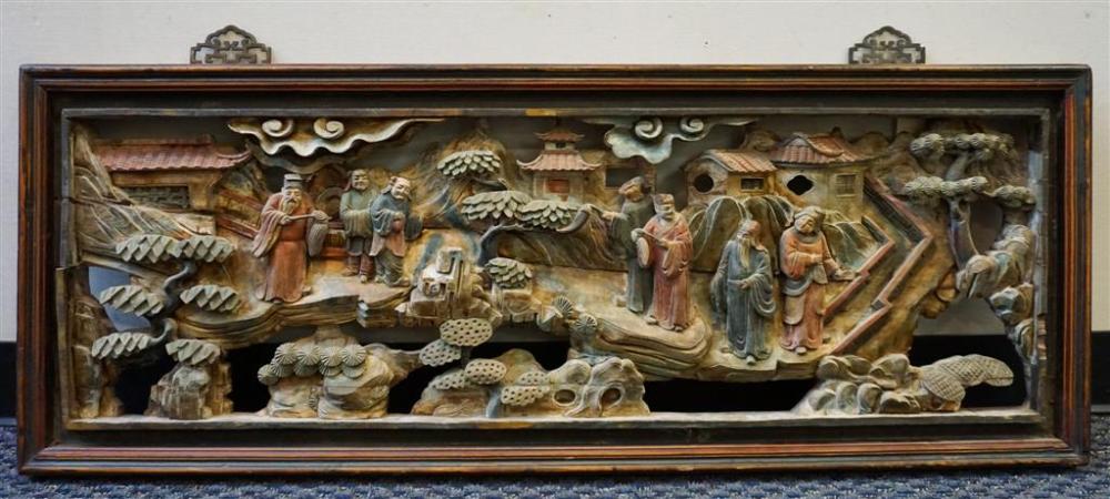 CHINESE CARVED AND PIERCED POLYCHROME 3284a6