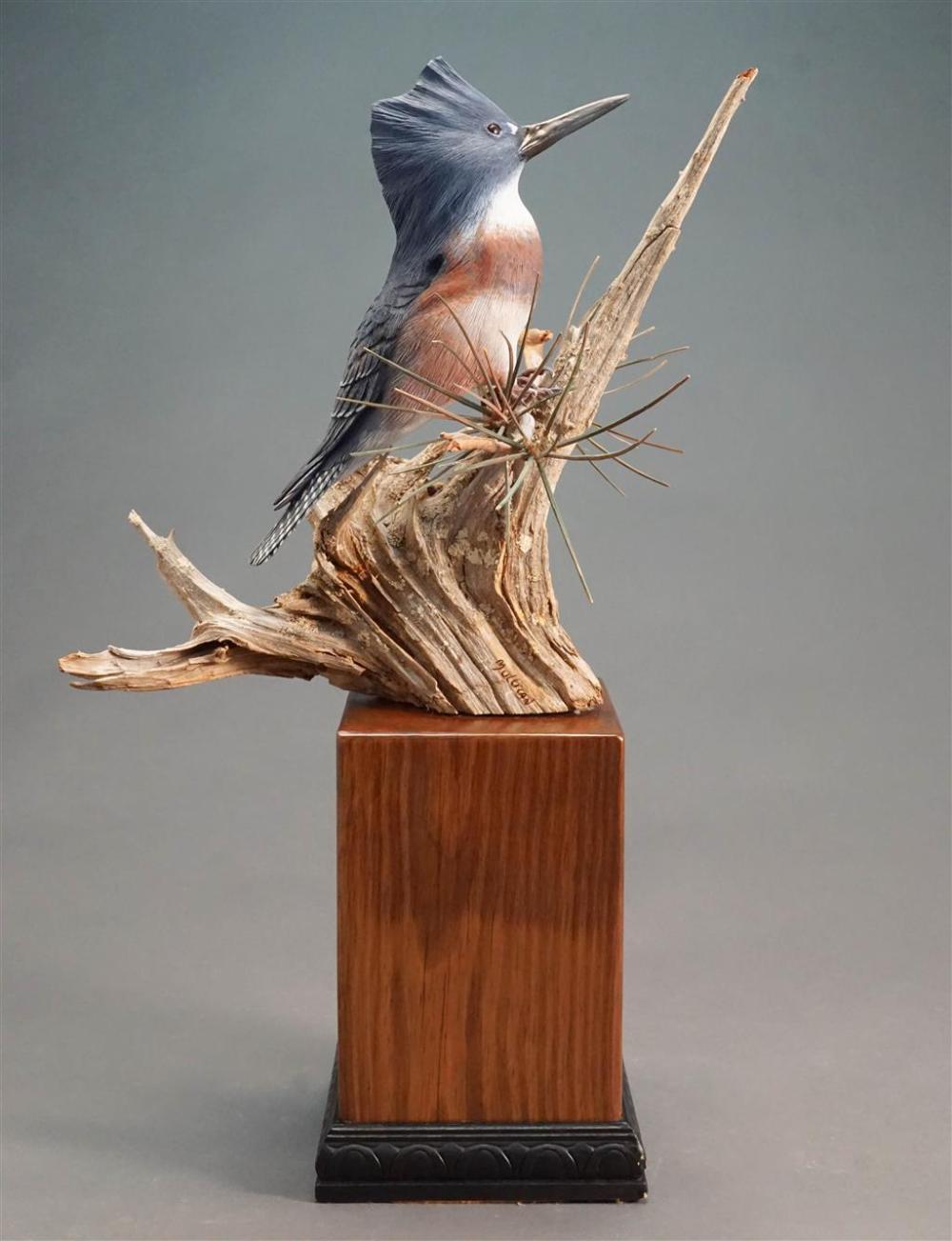 CARVED AND PAINTED WOOD WOODPECKER  3284b1