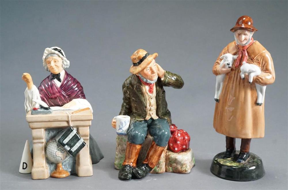 THREE ROYAL DOULTON PORCELAIN FIGURINESThree