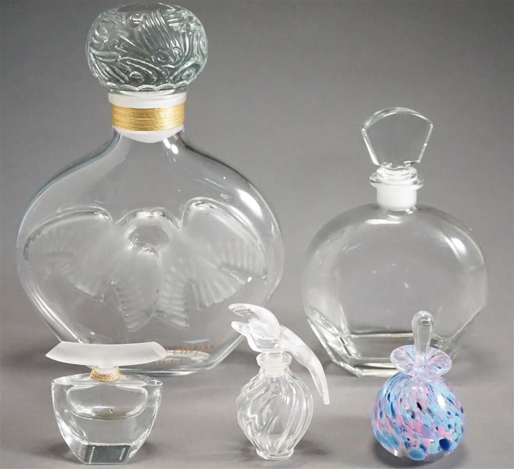 COLLECTION OF GLASS PERFUMES AND 3284e1