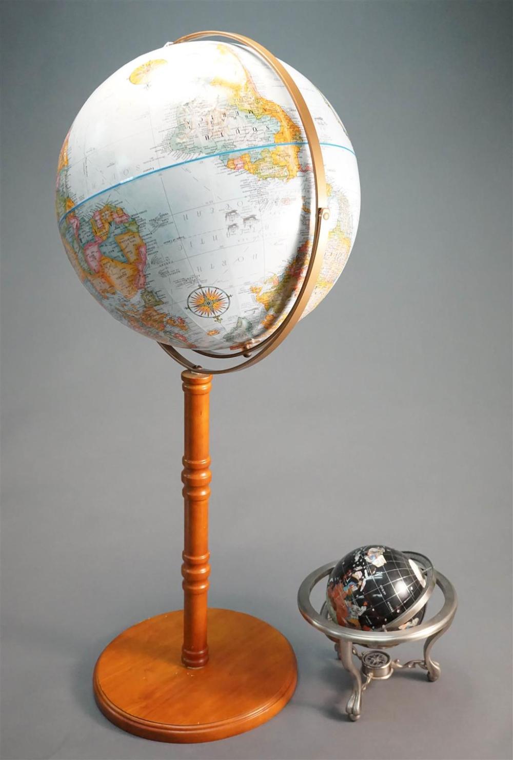 STANDING 12 INCH LIBRARY GLOBE 3284dd