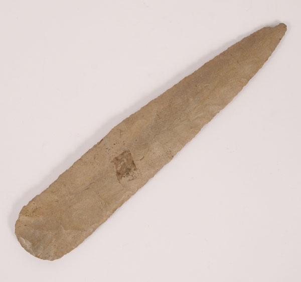Beveled archaic knife.  8 3/8.  Ding