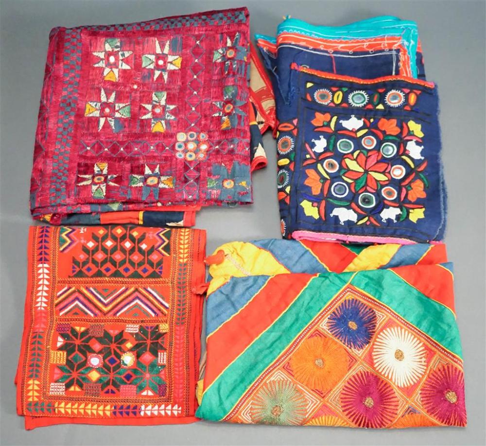 FOUR ASSORTED INDIAN MULTICOLORED 328511