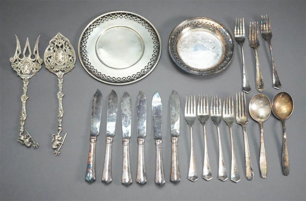 SILVER PLATE FISH SET INCOMPLETE  328512