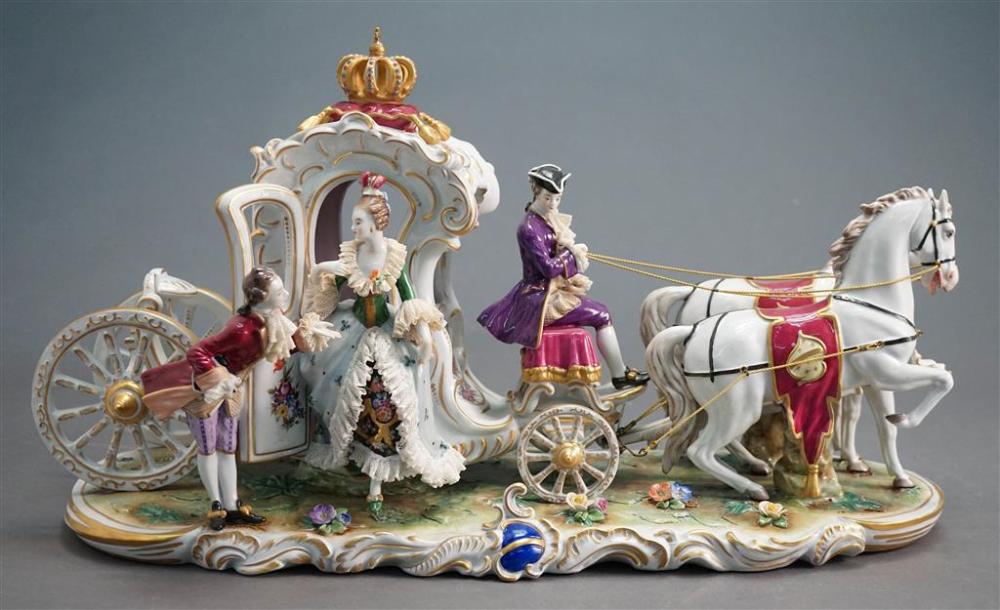 DRESDEN PORCELAIN FIGURAL GROUP 3285b4