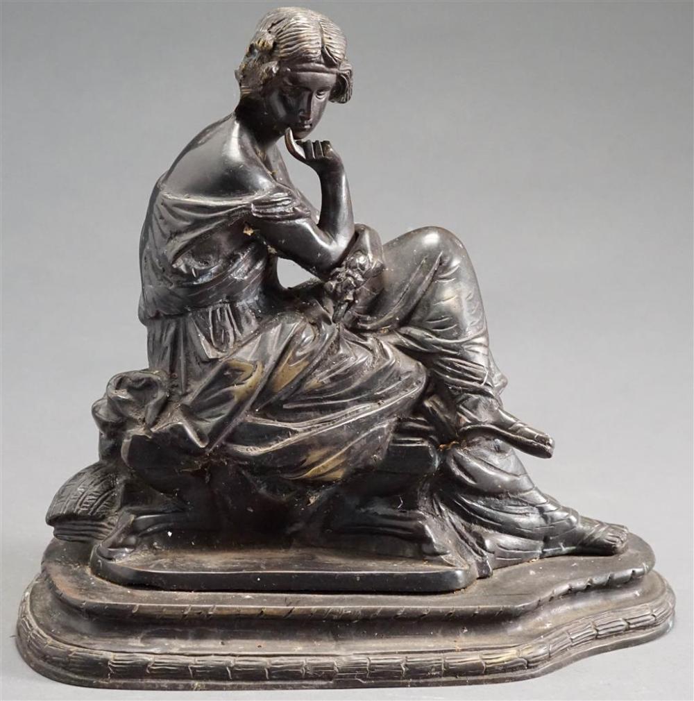 CONTINENTAL BRONZE FIGURE OF SEATED 328630