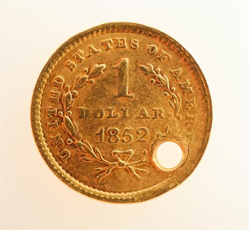 U S LIBERTY HEAD 1852 ONE DOLLAR 328682