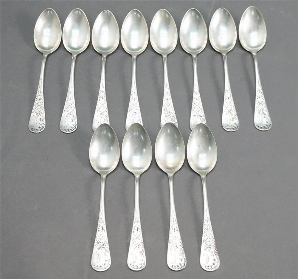 TWELVE WHITING ANTIQUE LILY ENGRAVED 328694