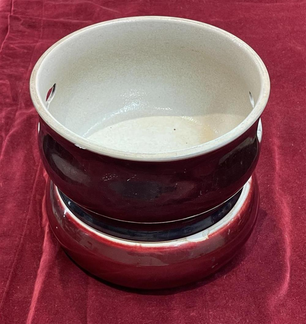 CHINESE SANG DE BOEUF GLAZED CERAMIC